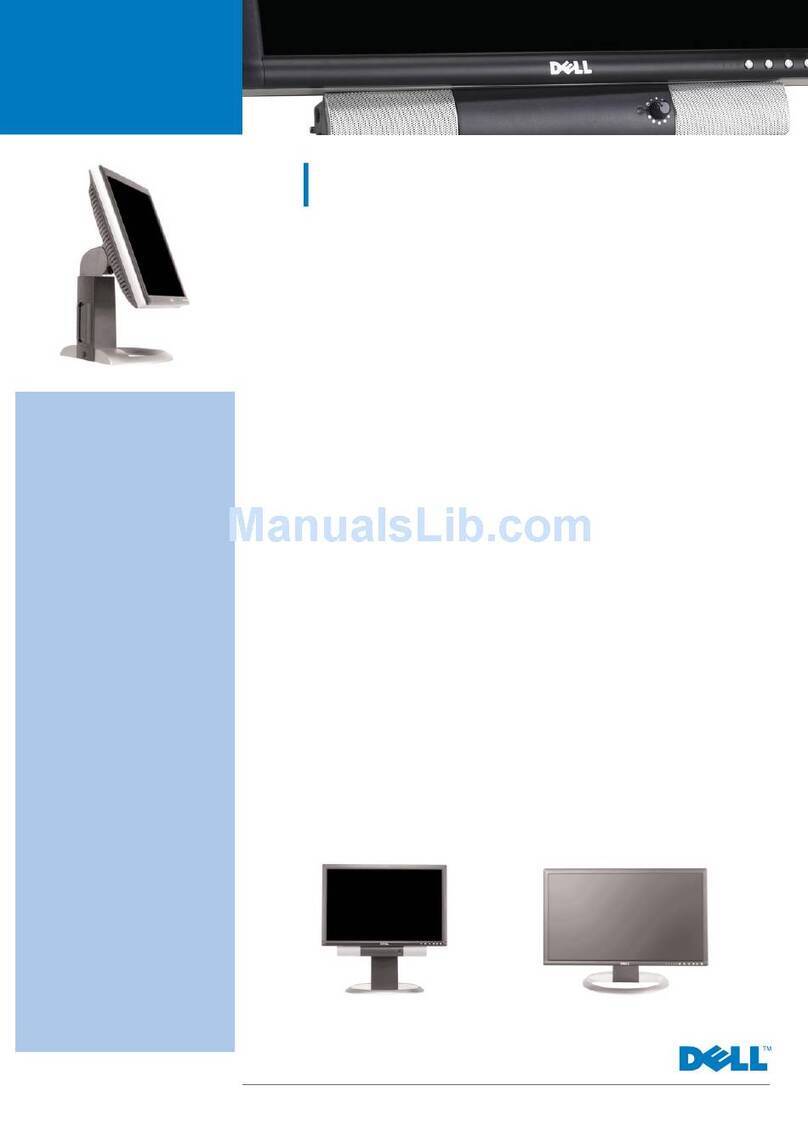 Dell 2005FPW - UltraSharp - 20.1" LCD Monitor User manual Dell 2005FPW - UltraSharp - 20.1" LCD Monitor User manual