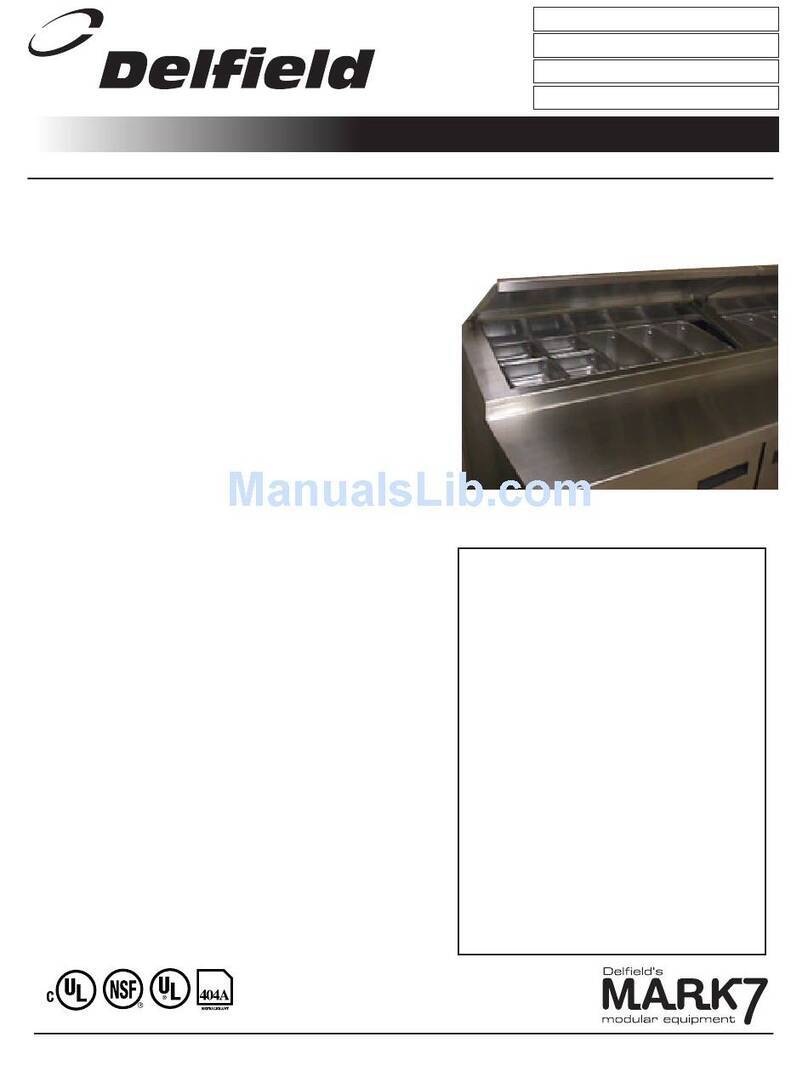 Delfield F18DR User manual