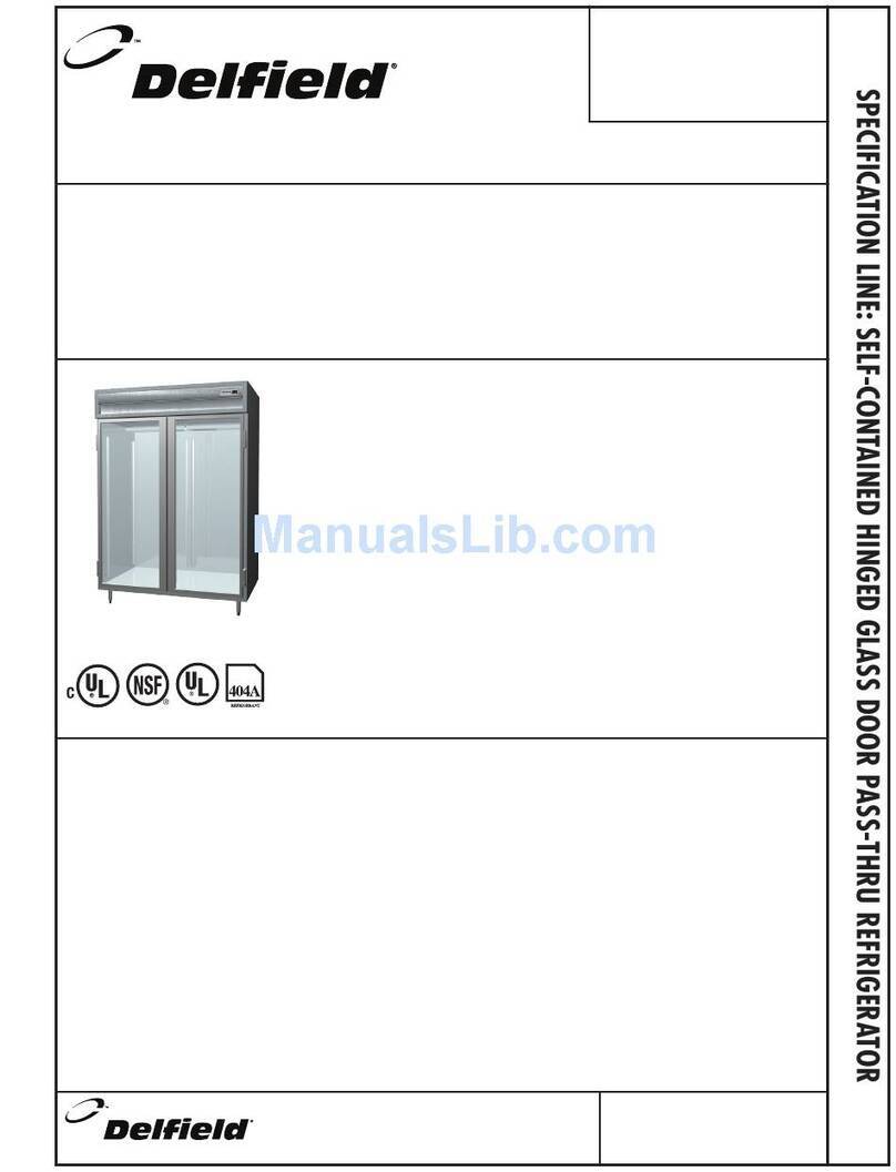 Delfield Specification Line SARPT1-G Specifications