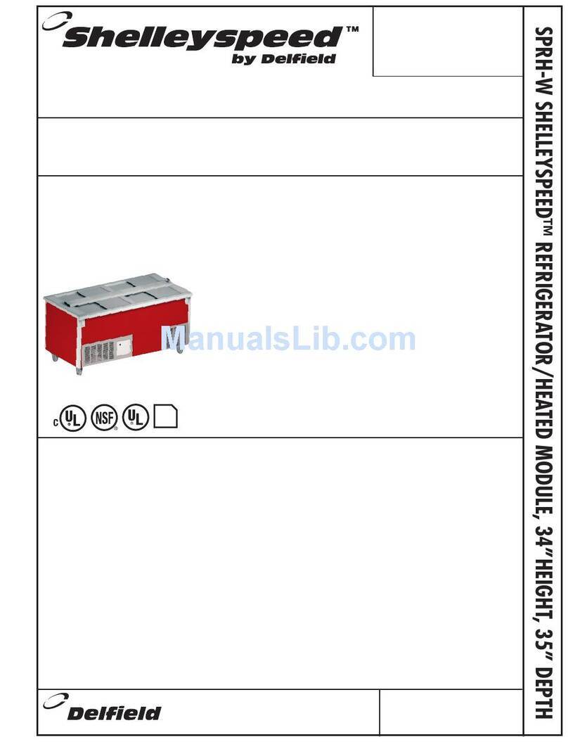 Delfield Shelleyspeed SPRH-68W User manual
