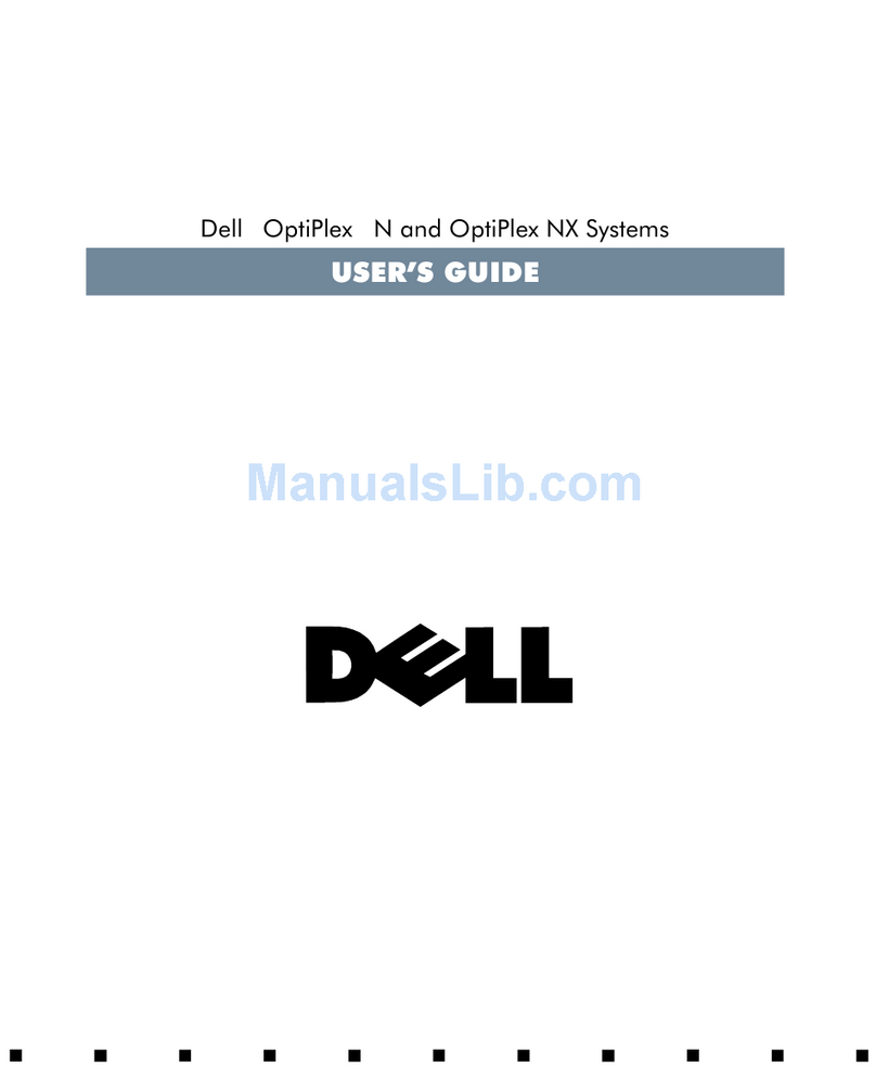 Dell OptiPlex NX User manual Dell OptiPlex NX User manual