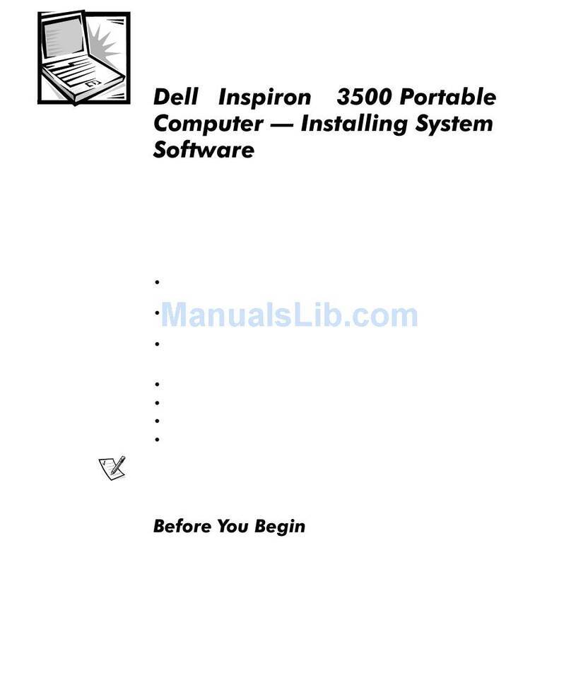 Dell Inspiron 3500 Installing System Software