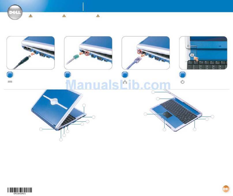 Dell Inspiron 600m Setup guide