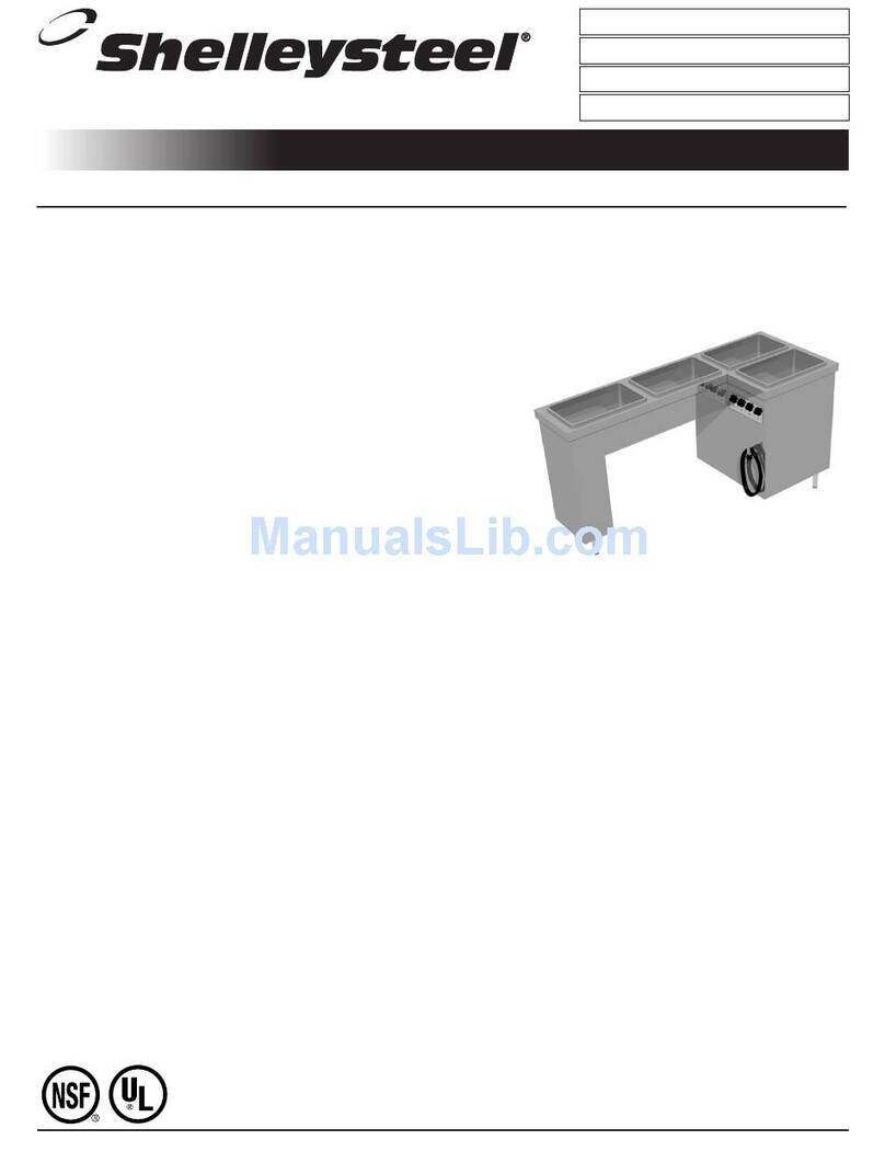 Delfield Shelleysteel SLT4-L User manual
