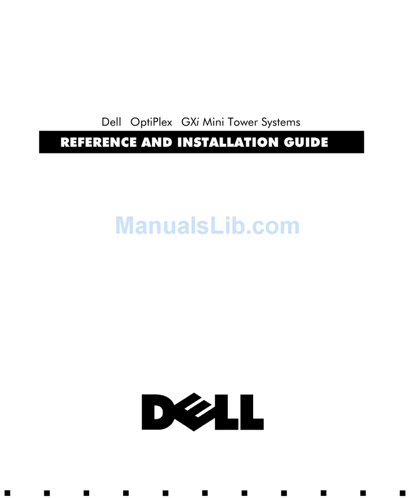 Dell OptiPlex GXi User manual Dell OptiPlex GXi User manual