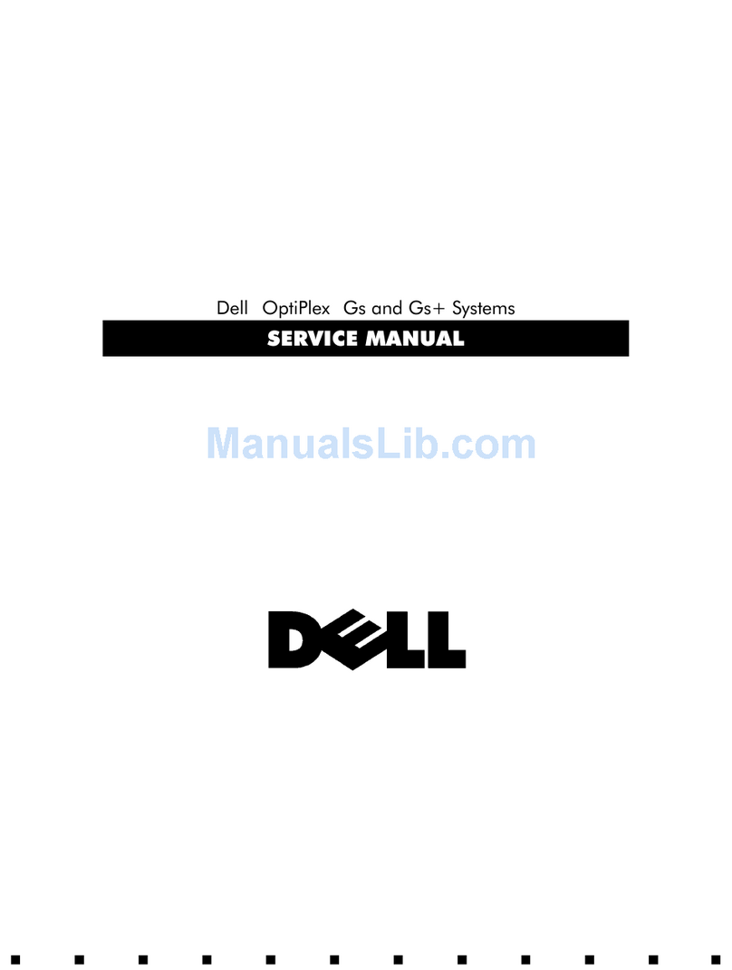 Dell OptiPlex Gs Service manual