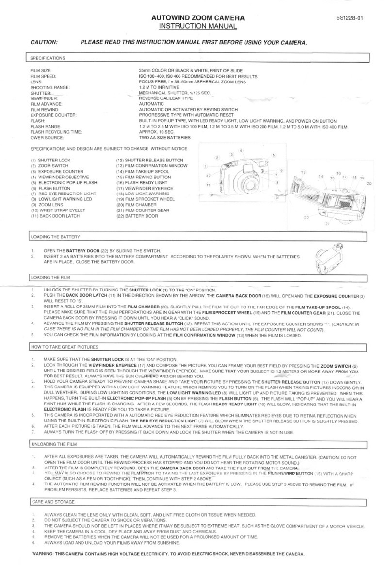 Concord Camera PZ1400 User manual