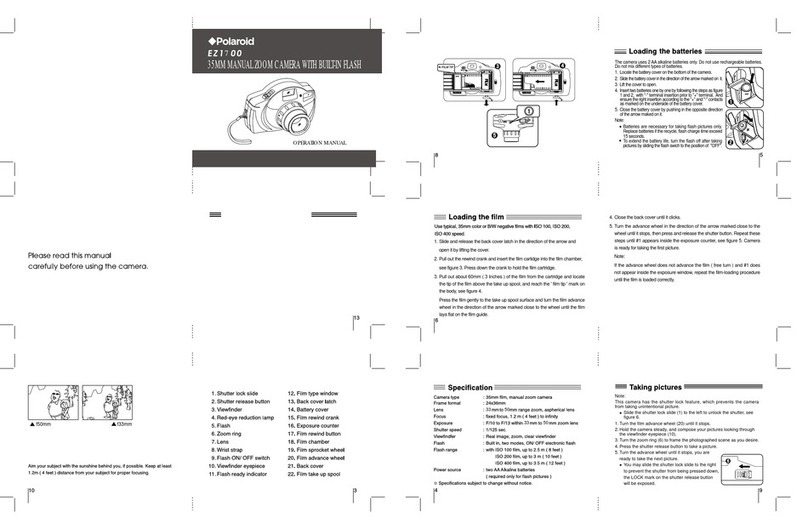 Polaroid EZ1700 User manual Polaroid EZ1700 User manual