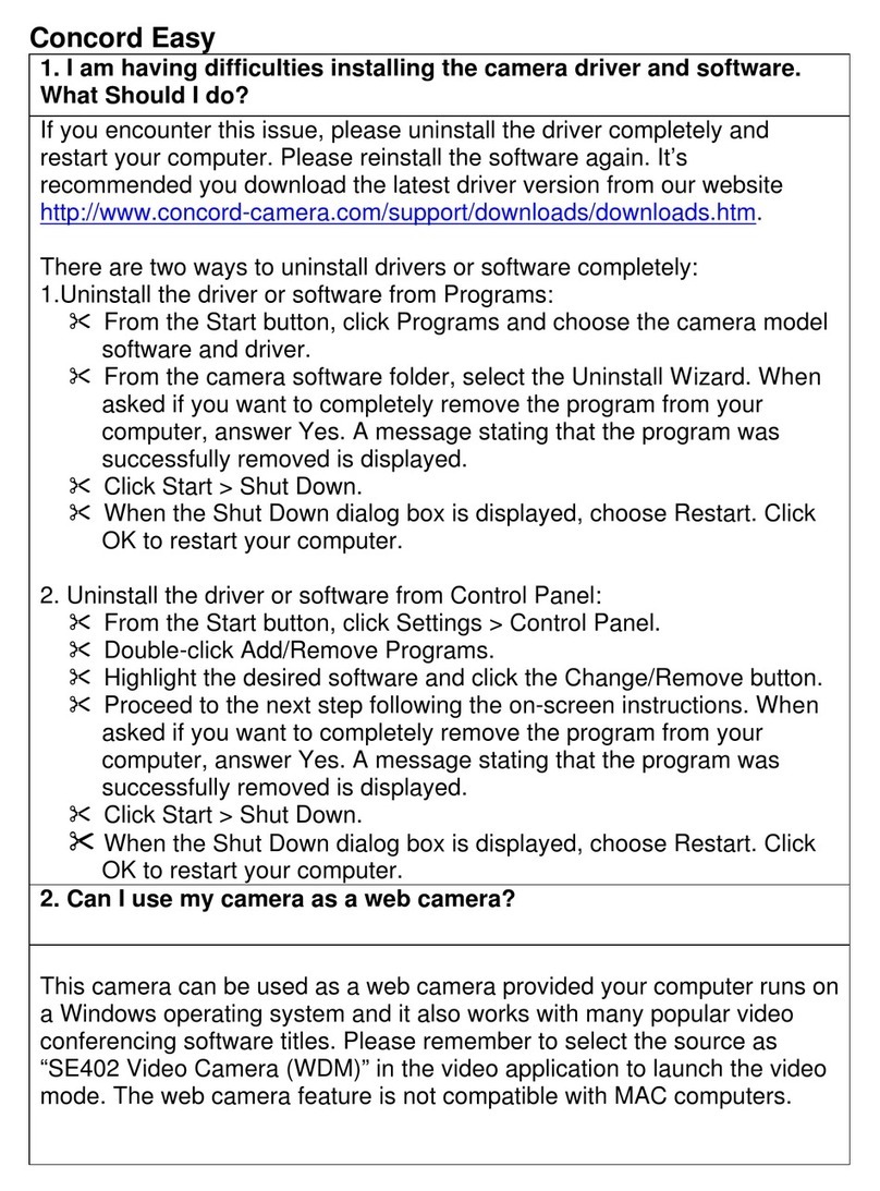 CONCORD Easy Frequently asked questions