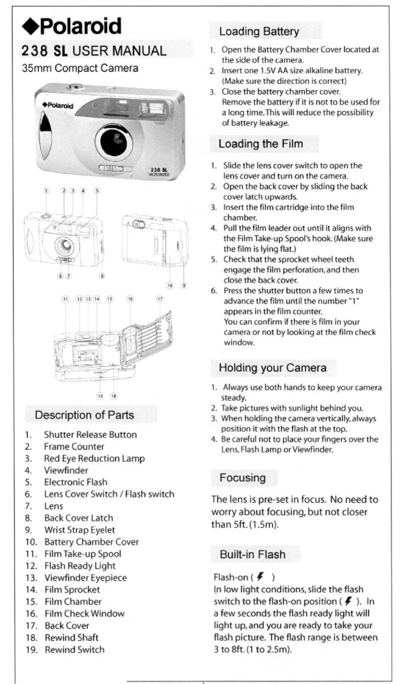 Polaroid 238 SL User manual