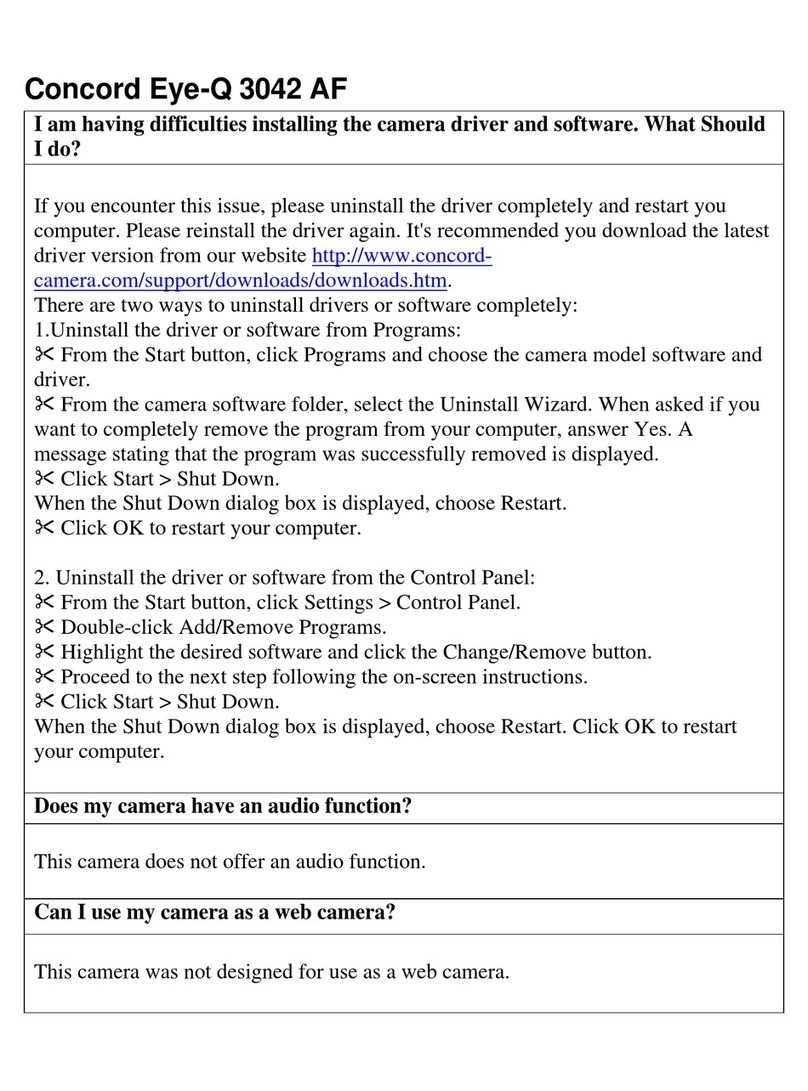 CONCORD Eye-Q 3042 AF Frequently asked questions