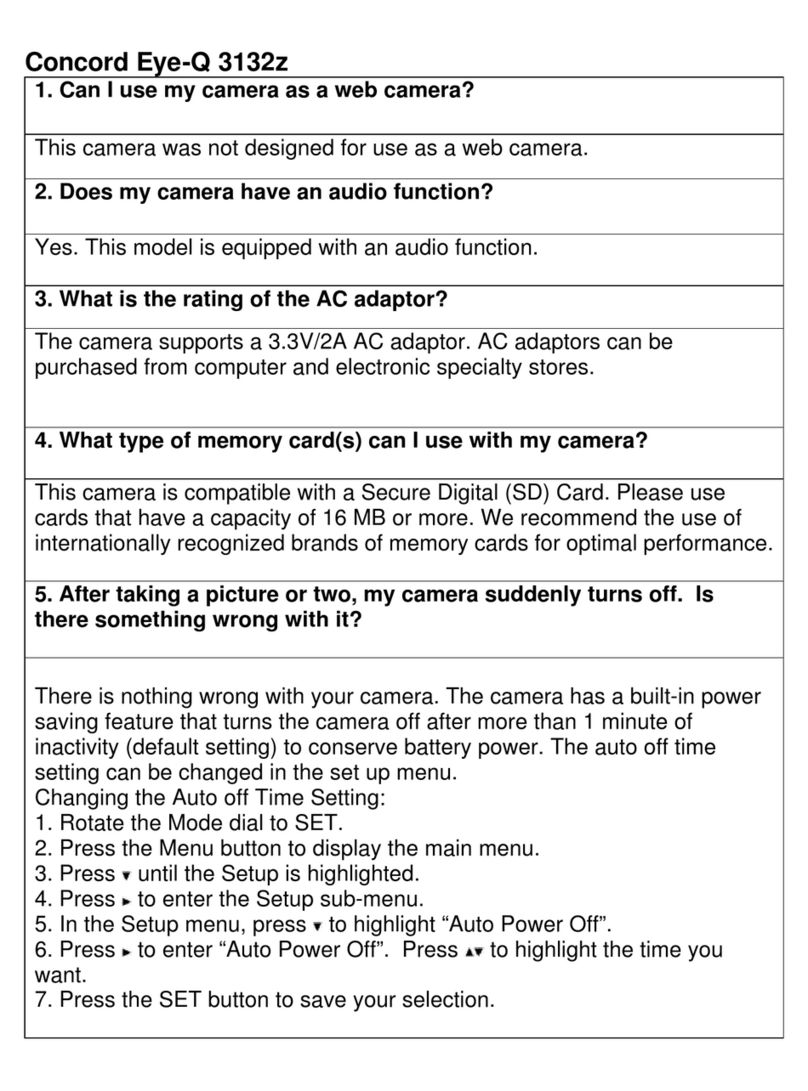 Concord Camera Eye-Q 3132z Instruction Manual