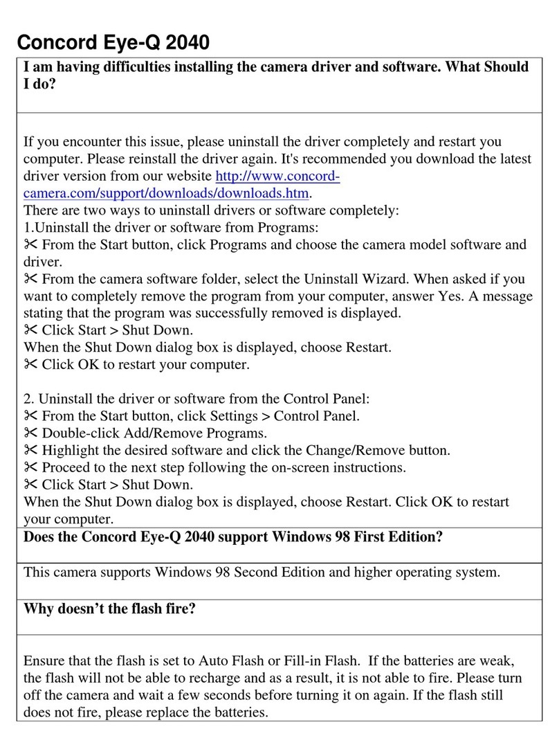 CONCORD Eye-Q 2040 Frequently asked questions