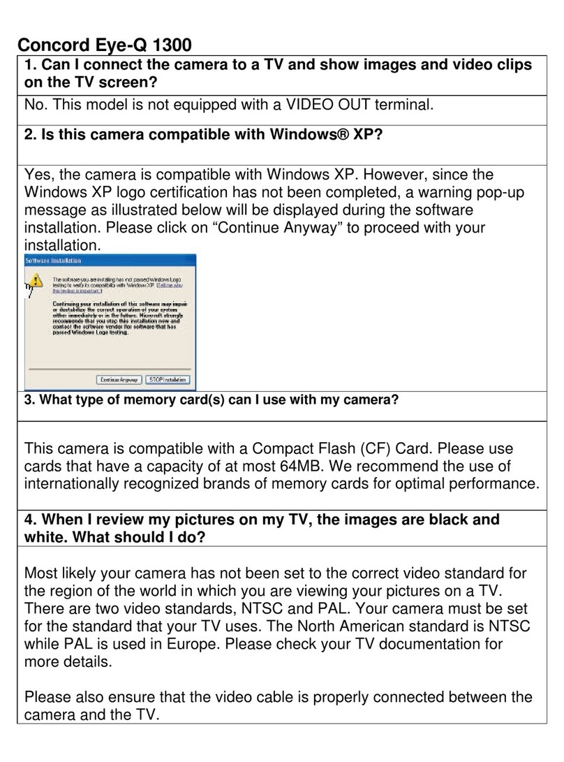 CONCORD Eye-Q 1300 Frequently asked questions