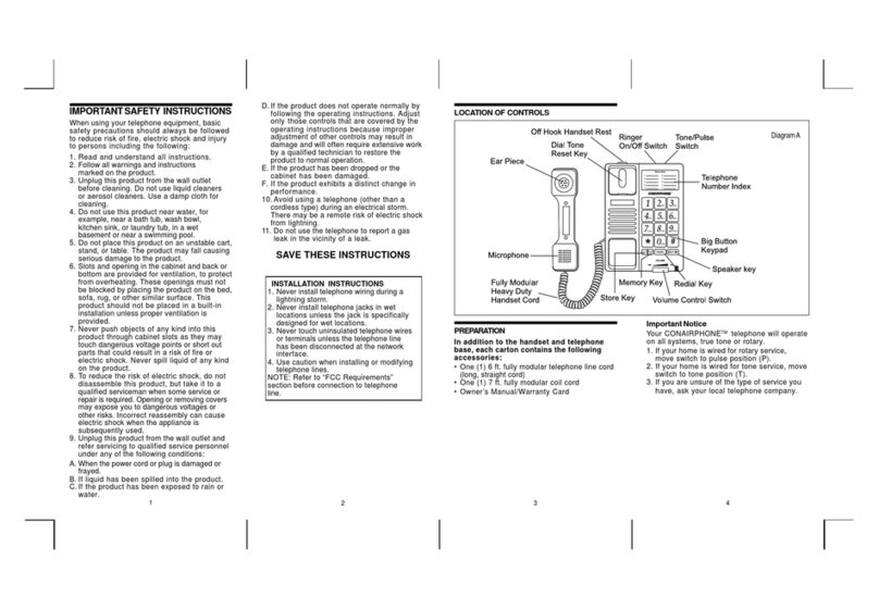 Conairphone SW3414 User manual