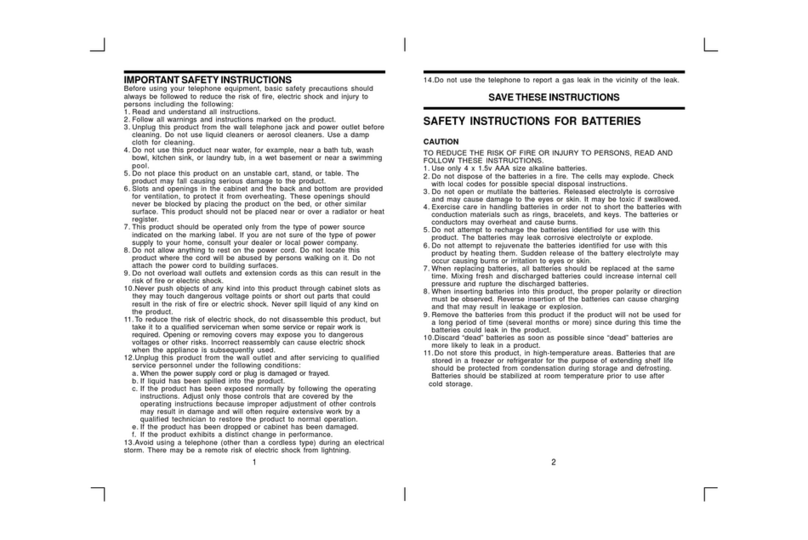 Conairphone SW2514 User manual