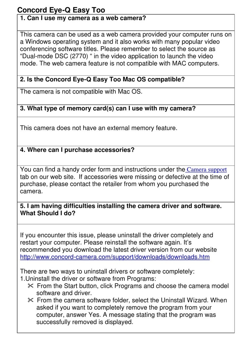 CONCORD Eye-Q Easy Too Instruction Manual