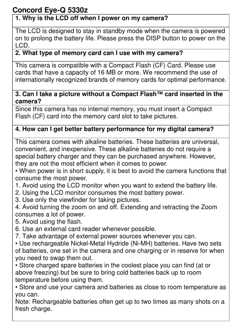 Concord Camera Eye-Q 5330z Instruction Manual