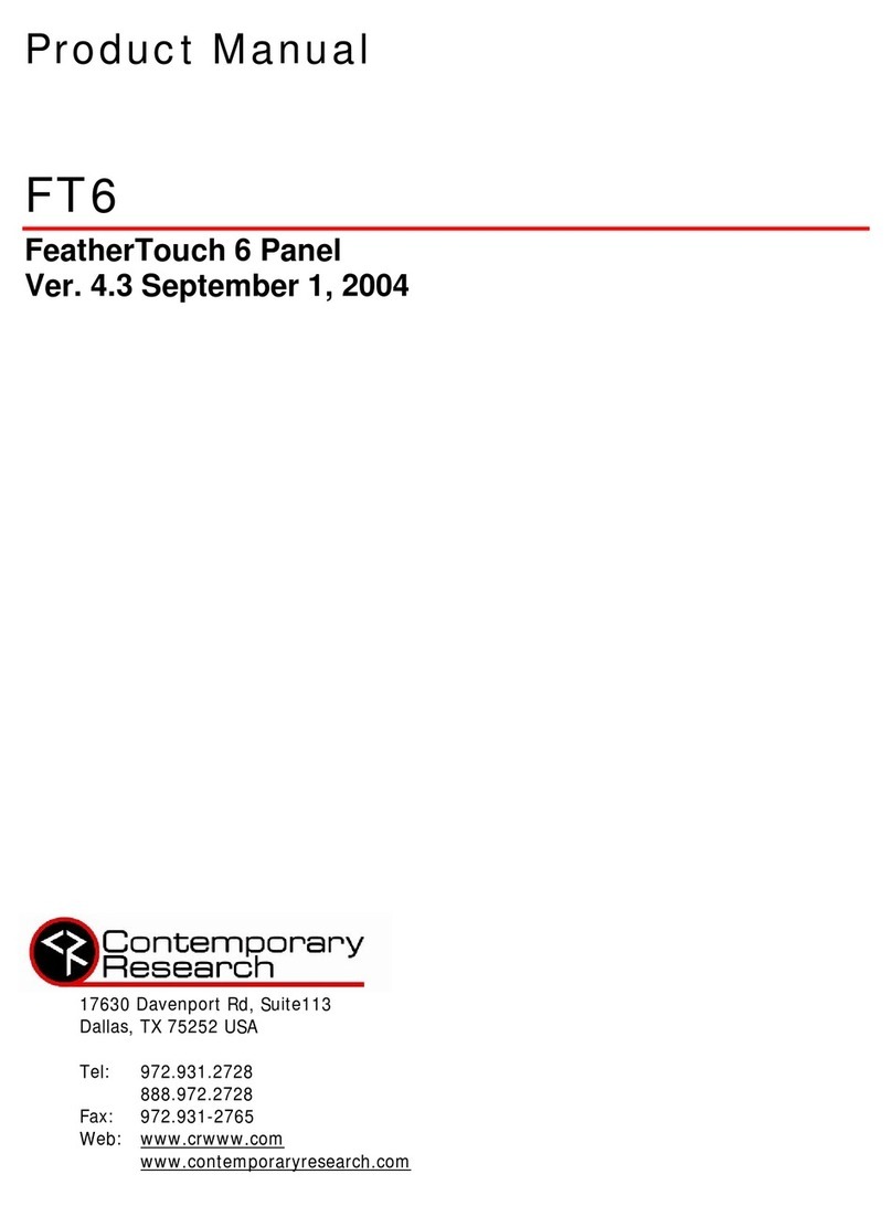 Contemporary Research FeatherTouch FT6 User manual