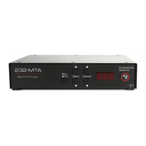 Contemporary Research 232-MTA quick start guide