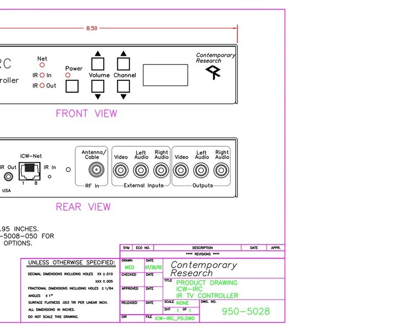 Contemporary Research ICW-IRC User guide