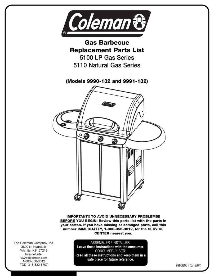 Coleman 5100 Series 9990-132 Application guide