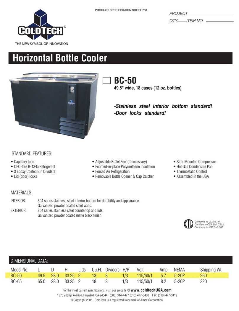 ColdTech BC-50 User manual