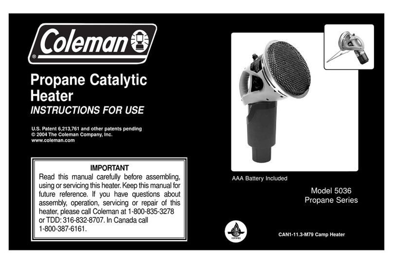 Coleman GolfCat 5036A850 Instructions for use