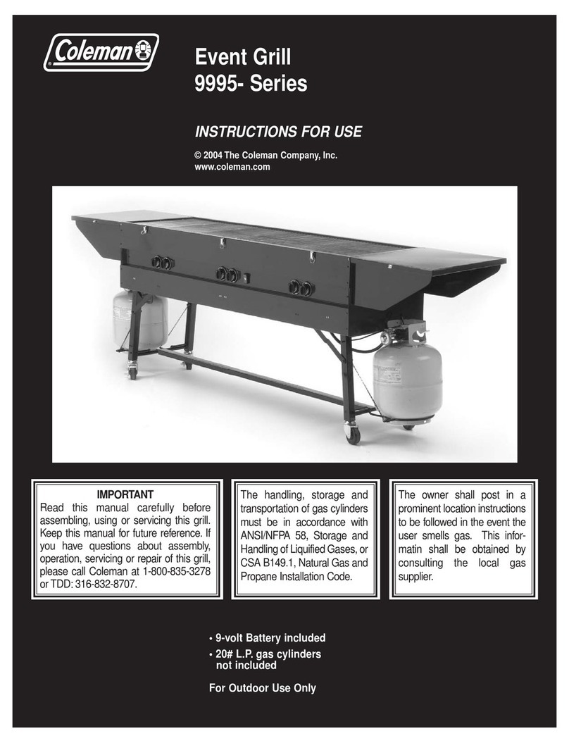 Coleman 9995-700 User manual