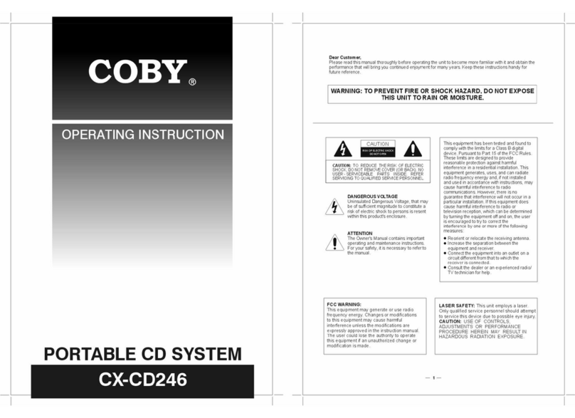 Coby CX-CD246 operating instructions