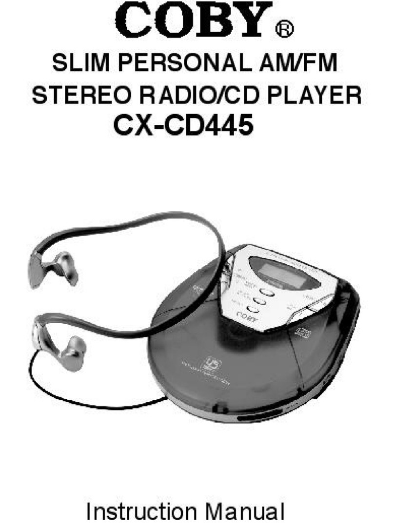 Coby CX-CD445 User manual