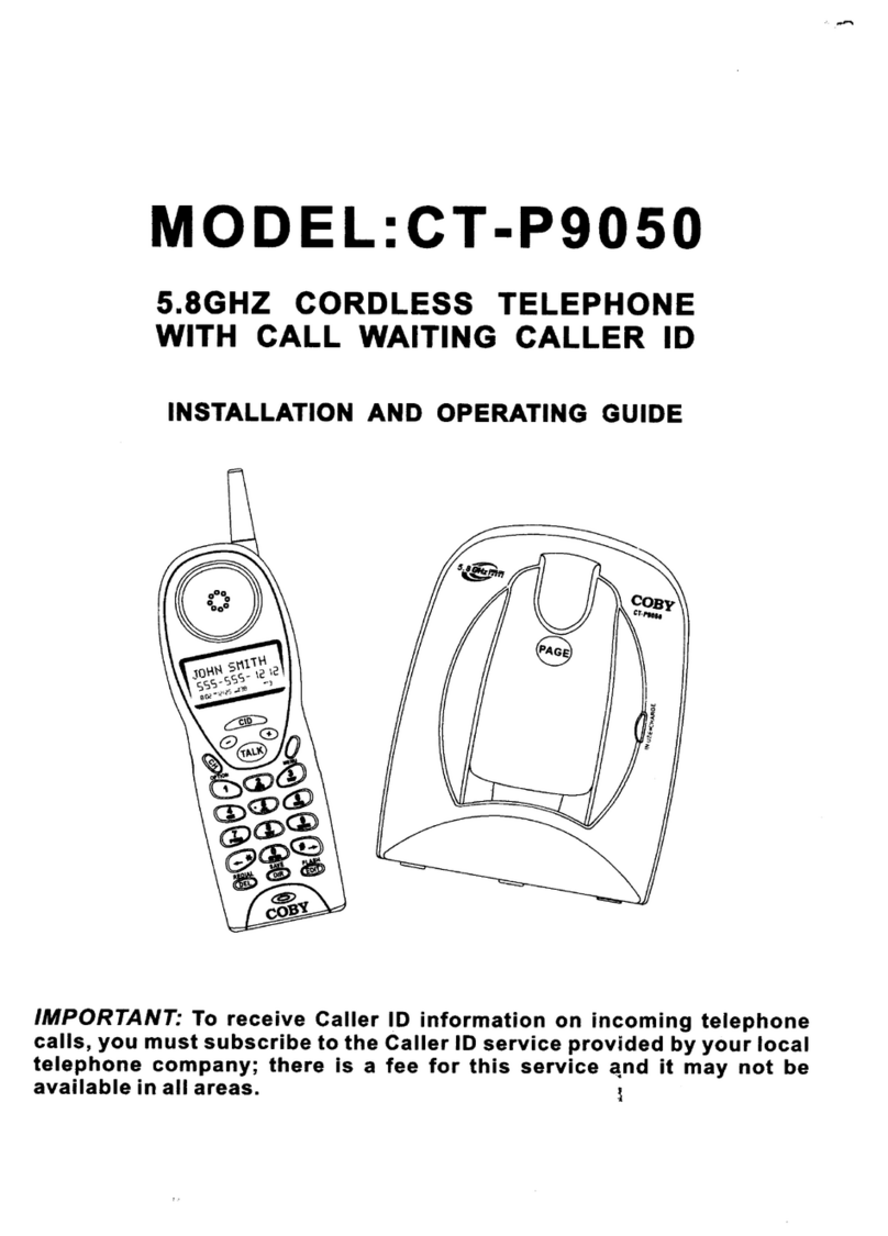 Coby CT-P9050 Installation and operating guide