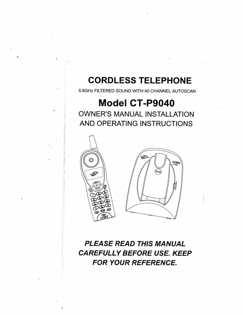 Coby CT-P9040 User manual