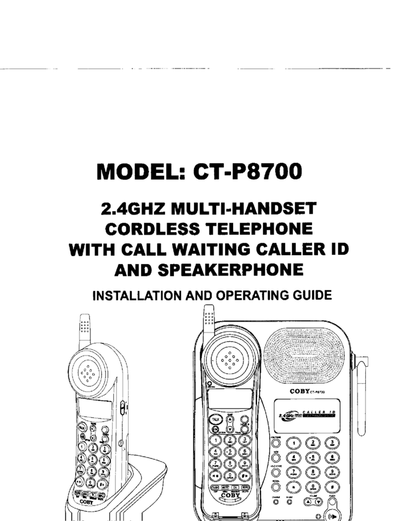 Coby CT-P8700 Installation and operating guide