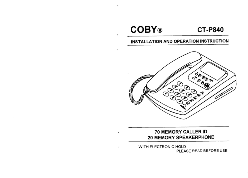 Coby CT-P840 User manual