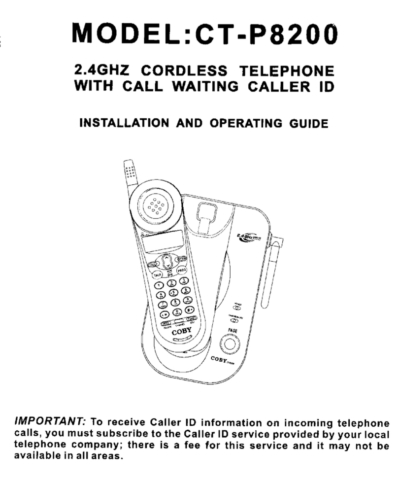 Coby CT-P8200 User manual