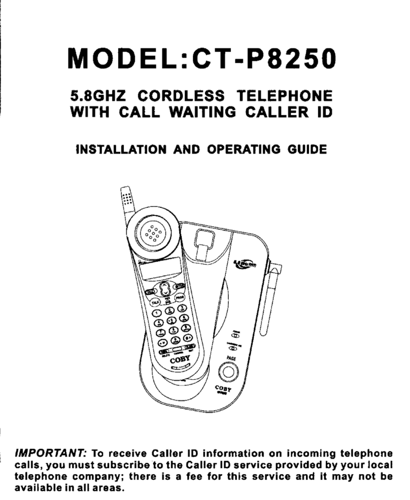 Coby CT-P8250 Installation guide