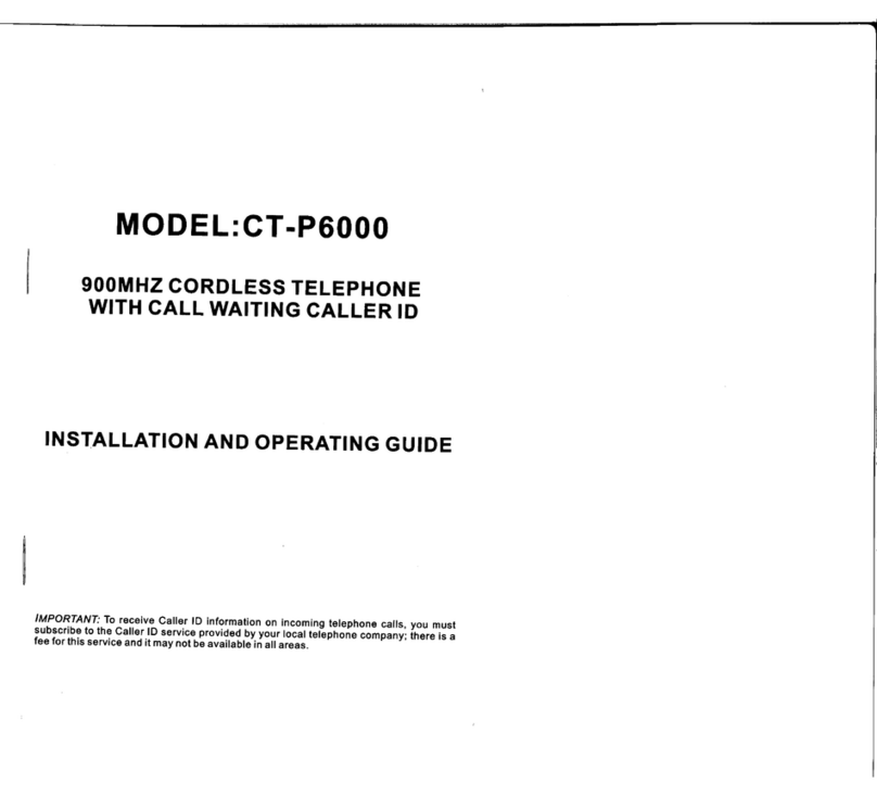 COBY electronics CT-P6000 user guide