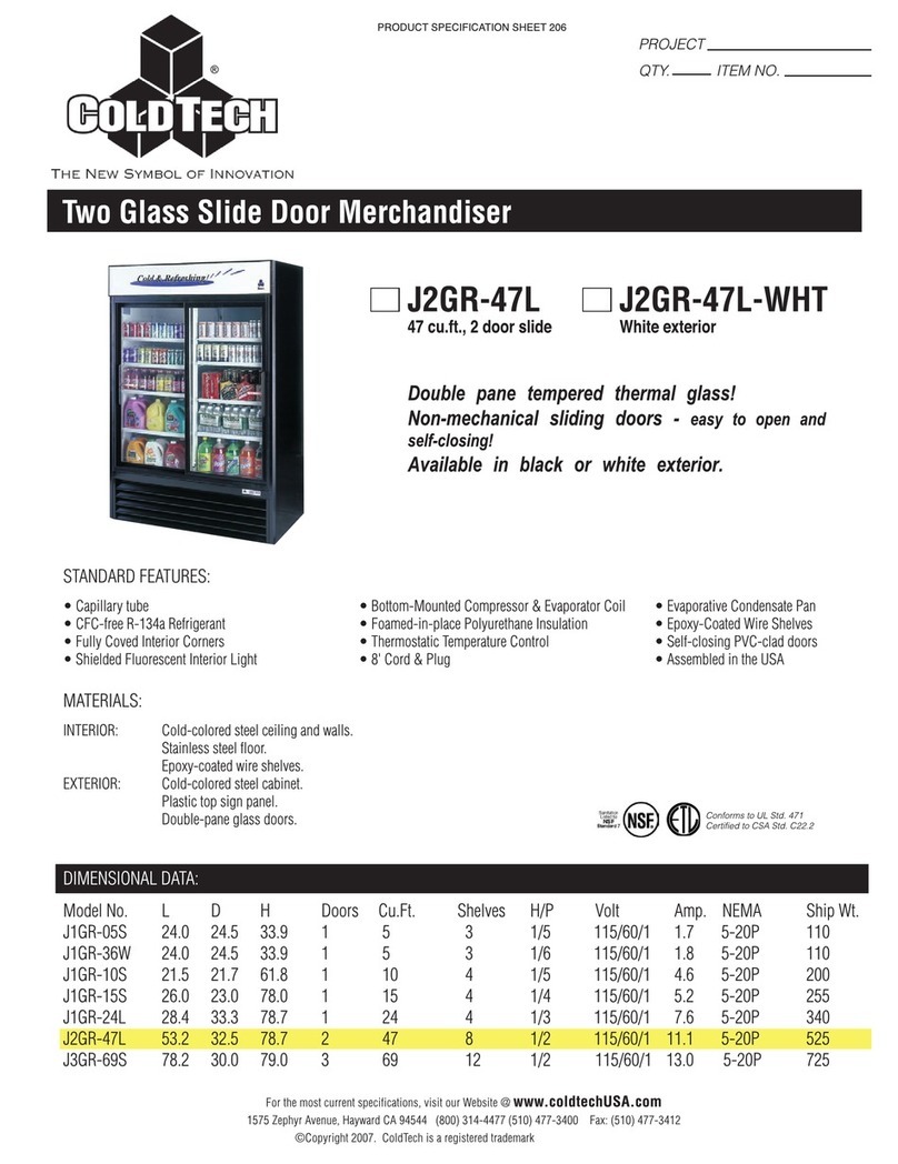ColdTech J2GR-47L User manual