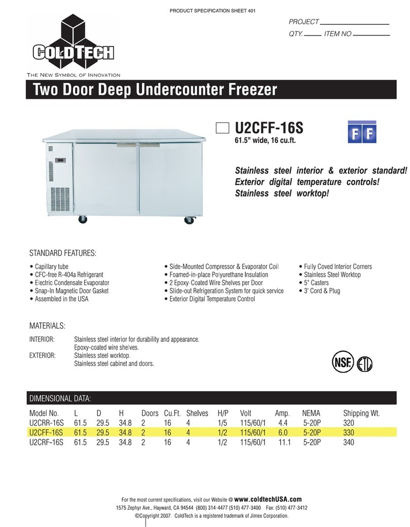 ColdTech U2CFF-16S User manual