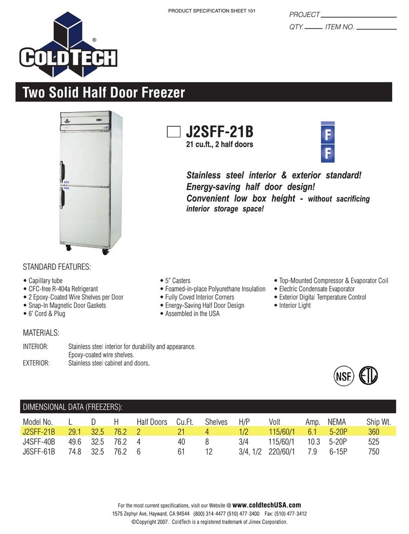 ColdTech J2SFF-21B User manual