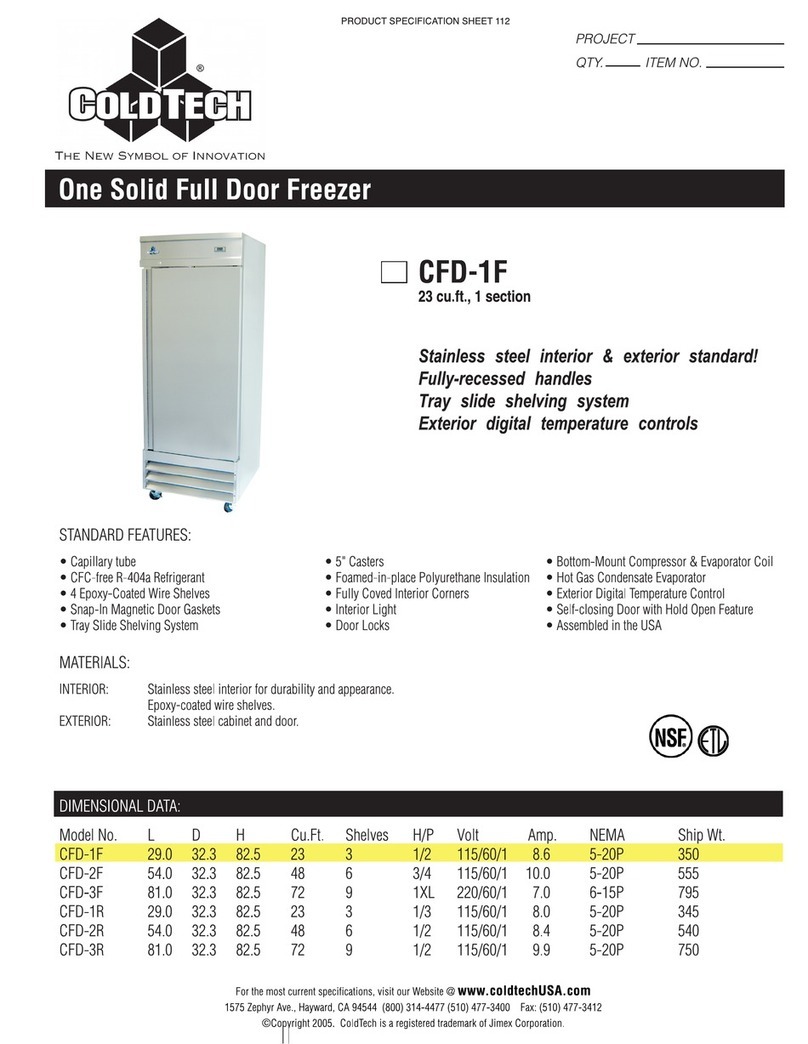ColdTech CFD-1R User manual