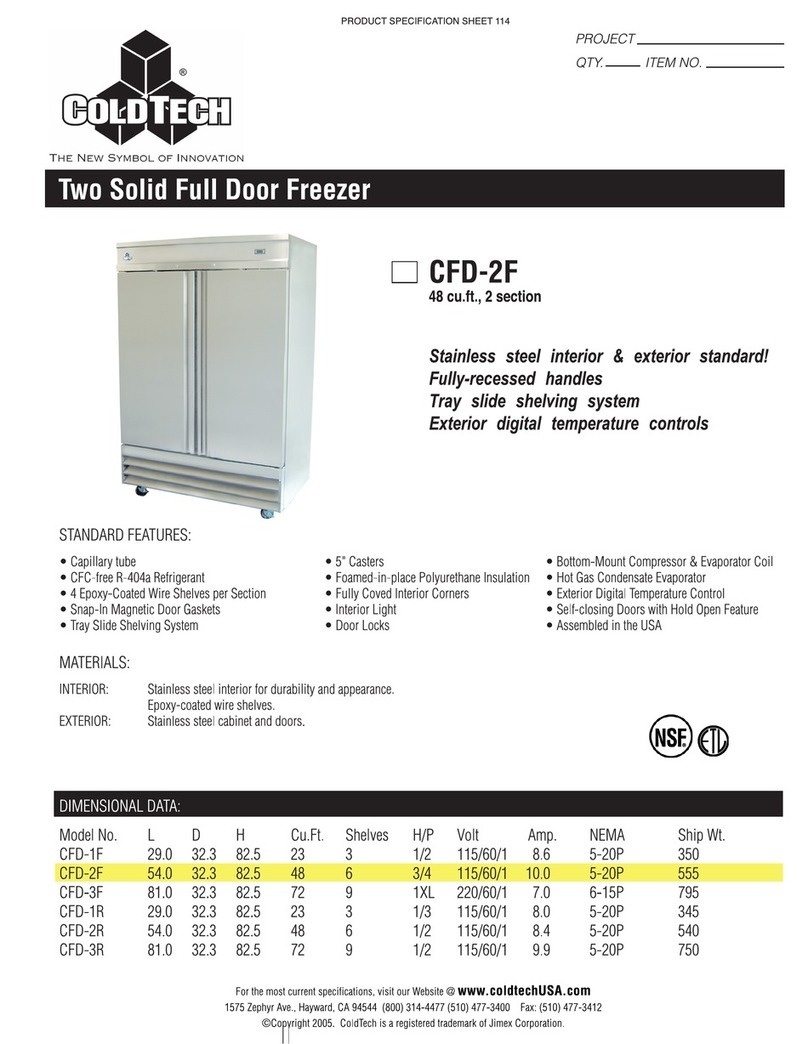 ColdTech CFD-2F User manual
