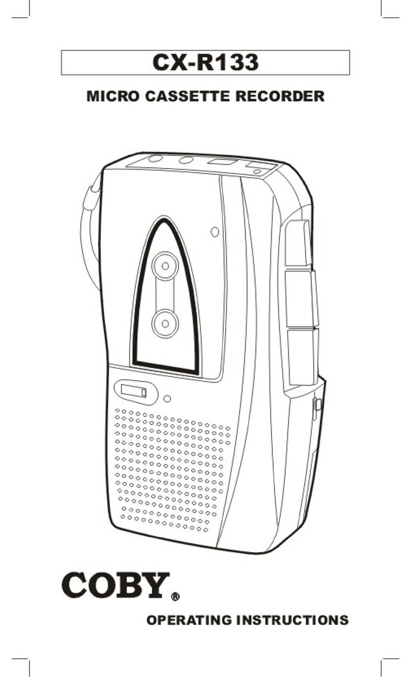 Coby CX-R133 operating instructions
