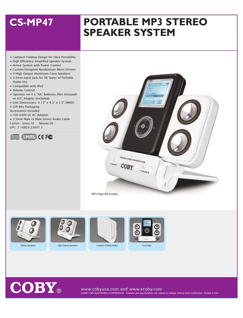 Coby CS-MP47 Specifications