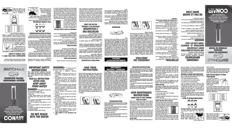 Conair GMT400C User guide