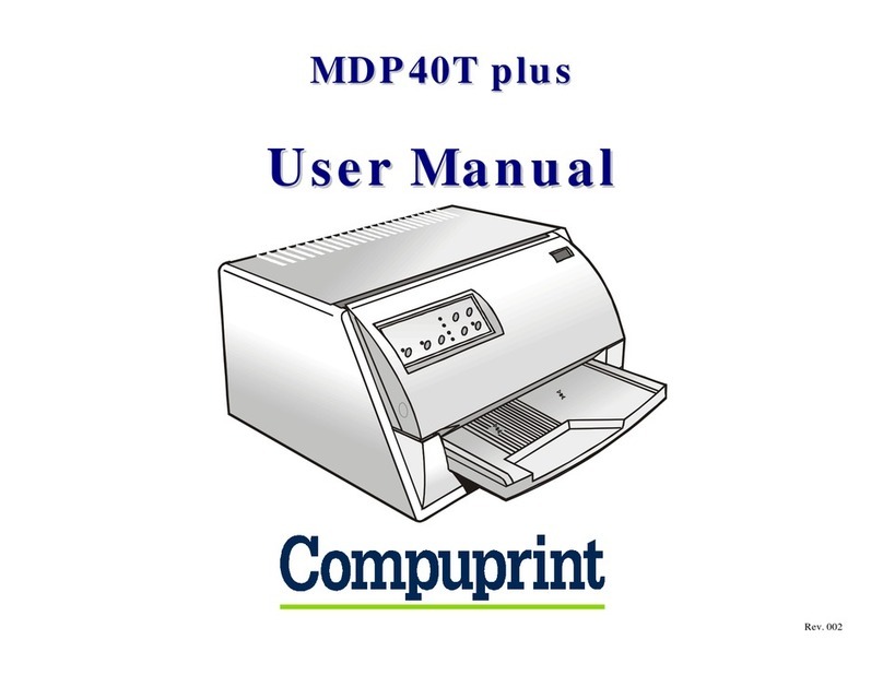 Compuprint MDP40T plus User manual Compuprint MDP40T plus User manual