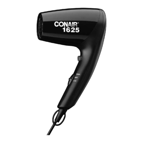 Conair 126RDCC Instruction & styling guide