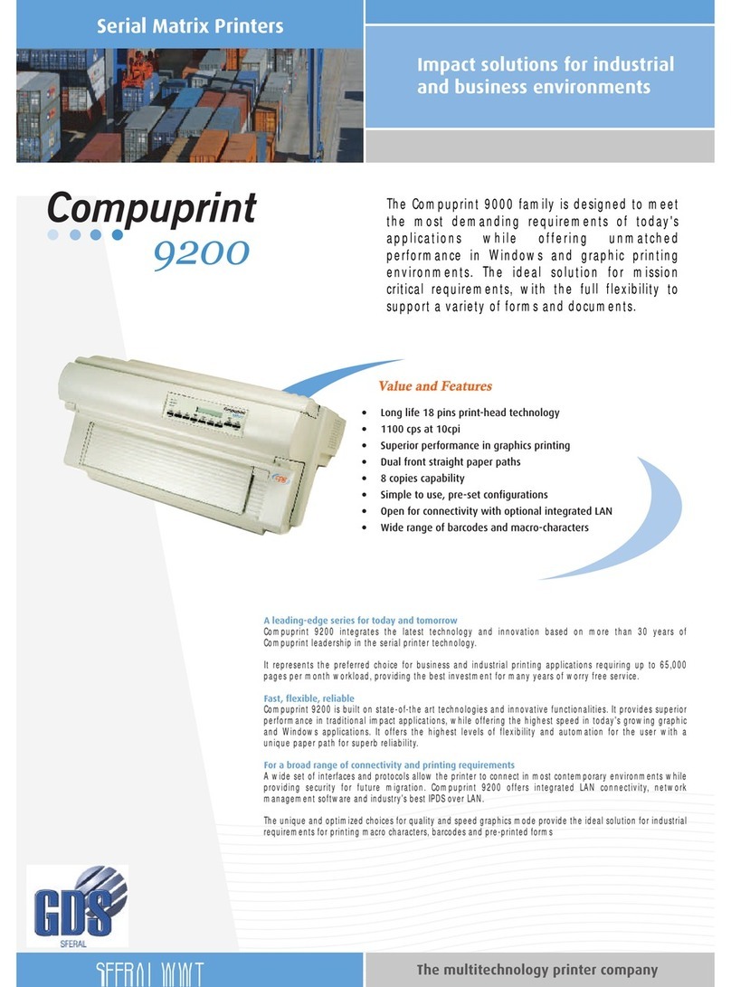 Compuprint 9200 User manual