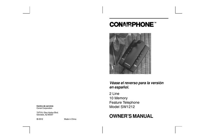 Conairphone SW1212 User manual